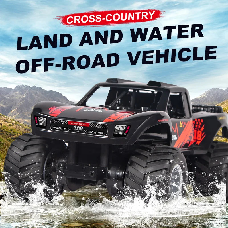 All-Terrain Remote Control Amphibious Monster Truck for Kids-1