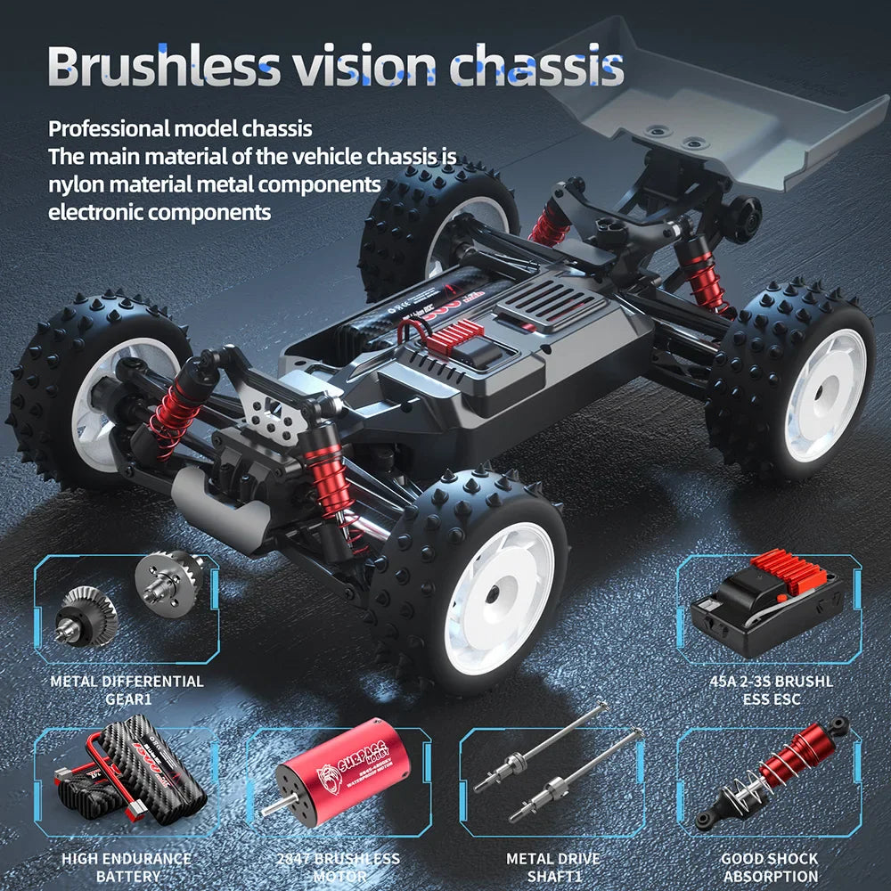 High-Speed S911PRO 1:16 4WD RC Drift Monster Truck-2